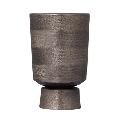 Ptmd pot de fleur erga aluminium s gris 30 cm | 4 pièces