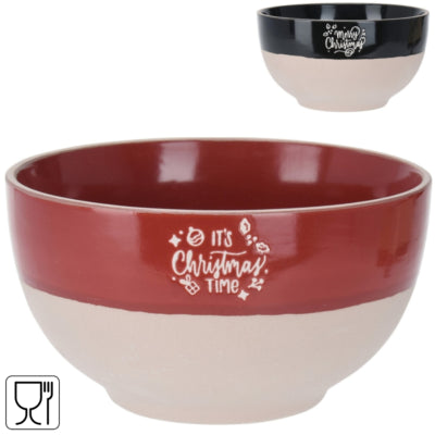 Bol de Noël 490 ml 2 assortis | 12 pièces
