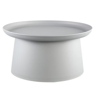 Ptmd table d'appoint nicca gris 69 cm | 2 pièces