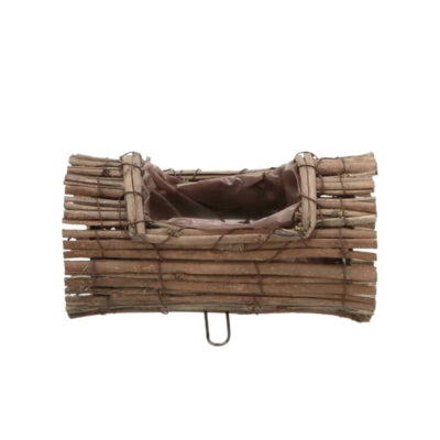 Pot de fleur en bois courbé Daan roseau 22 cm | 6 pièces