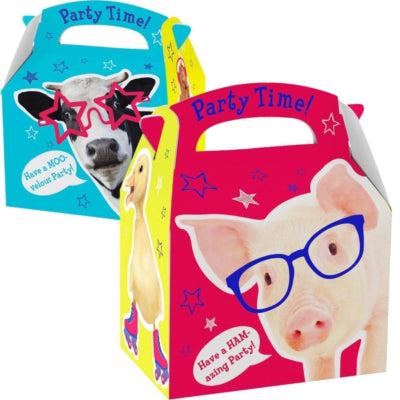 Amscan boîte à friandises animaux de la ferme 17 cm | 75 pièces