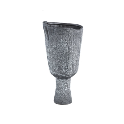 Ptmd pot de fleur nirah s anthracite 35 cm | 4 pièces