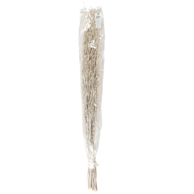Fagot d'herbe Saras séchée blanche 110 cm | 24 pièces