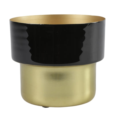 Pot de fleur Countryfield madina m noir 15 cm | 8 pièces