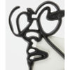 Décoration murale lumineuse vivante visage noir 35 cm | 6 pièces
