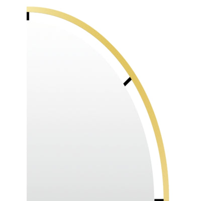 Miroir mural Len-fra salem doré 80 cm | 2 pièces