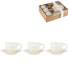 Tasse à expresso J-line avec soucoupe 15 cm lot de 6 | 4 pièces