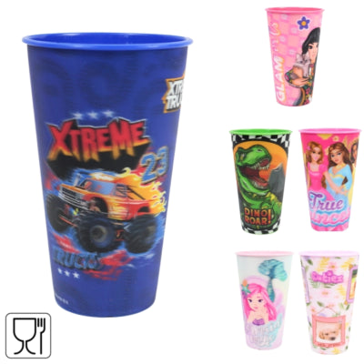 Gobelet licence 3d 480 ml 6 assortis | 24 pièces