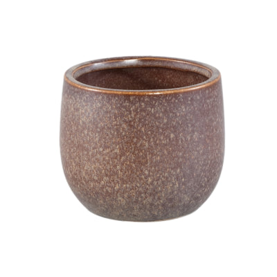 Ptmd pot de fleur freja xs marron 11 cm | 12 pièces