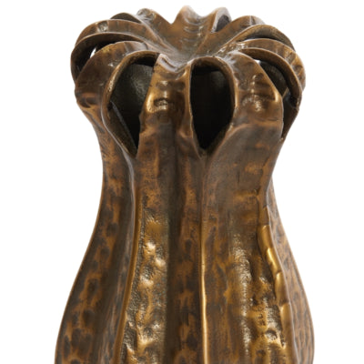 Light Living Vase lumineux et vivant abajo couleur bronze antique 43 cm | 2 pièces