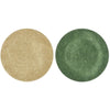 Assiette décorative mélamine brillant vert doré 22 cm 2 assortis | 18 pièces