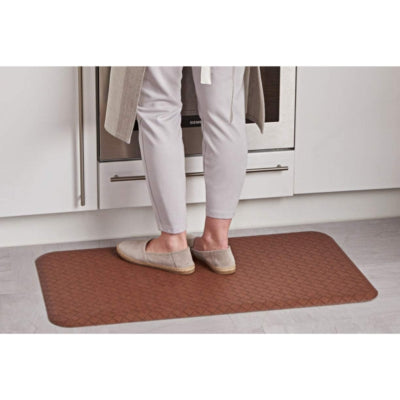 Tapis anti-fatigue tressé marron 90 x 50 cm | 6 pièces