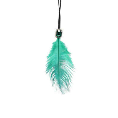 Ptmd pendentif Noël plume d'hyra vert 20 cm | 24 pièces