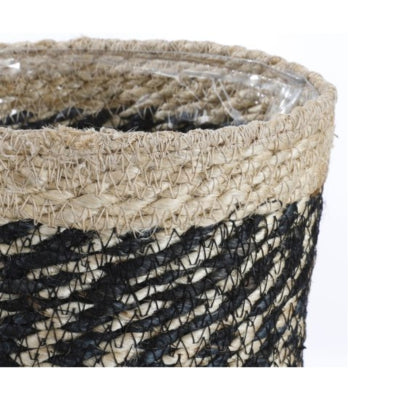 Panier en mica bonaparte noir 20 cm | 12 pièces