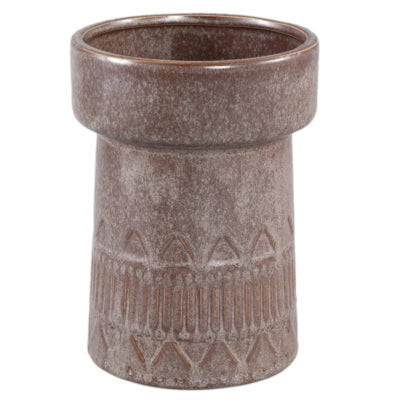Ptmd rail de pot de fleur haut l marron foncé 19 cm | 8 pièces