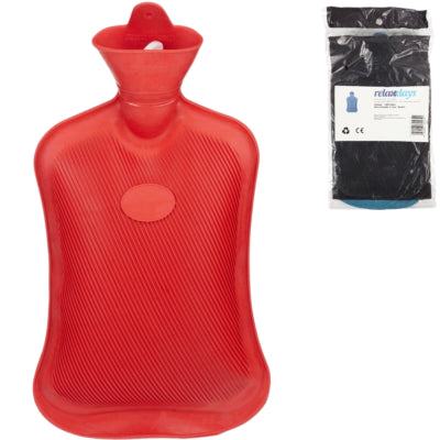 Bouillotte Relaxdays rouge 2 l | 6 pièces