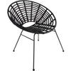 Lesli Living chaise vero noir 77 cm | 4 pièces