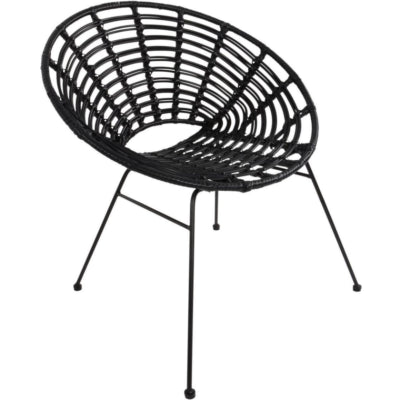 Lesli Living chaise vero noir 77 cm | 4 pièces