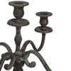 Bougeoir classique en aluminium aspect antique 78 cm | 4 pièces