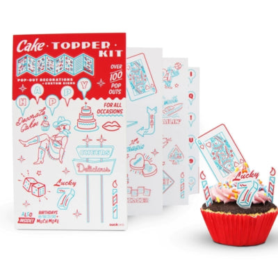 Set de décoration de gâteau Suckuk 100 pièces 20 cm | 24 pièces