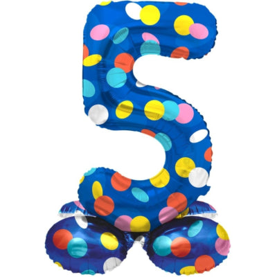 Folat Ballon en aluminium debout 5 points 41 cm | 20 pièces