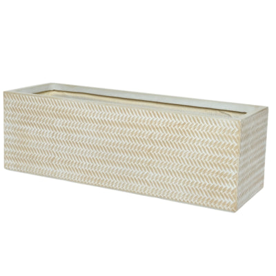 (r) bac à fleurs alex outdoor couleur sable 70 cm lot de 2 | 2 pièces