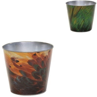 Pot de fleurs bob plume m 13 cm 2 assortis | 24 pièces