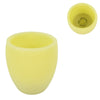 Bougie en cire avec bougie chauffe-plat jaune 11 x 12 cm | 12 pièces