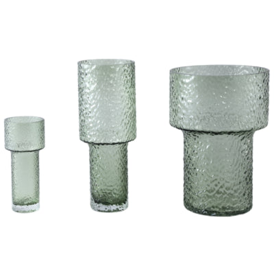 Ptmd vase blane s vert 20 cm | 12 pièces