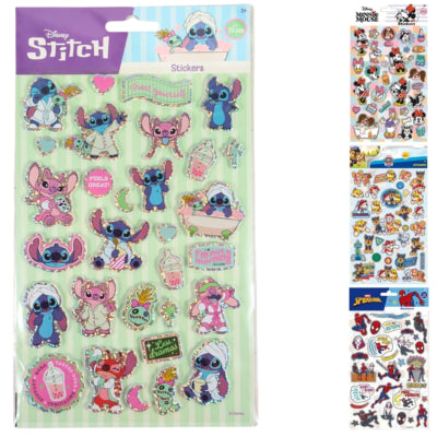Licence autocollants mousse holographiques 25 cm 4 assortis | 24 pièces