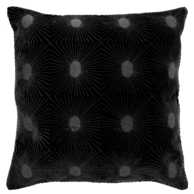 Coussin de vie unique nela noir 45 x 45 cm | 6 pièces