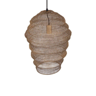 Ptmd lampe suspendue miko s couleur laiton 50 cm | 2 pièces