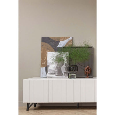 Vase Woood jaxx noir transparent 26 cm | 6 pièces