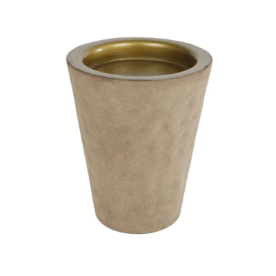 Photophore tiffany beige doré 11,5 cm | 10 pièces