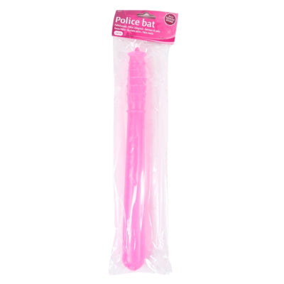 Batte de police avec grincement rose 34 cm | 12 pièces