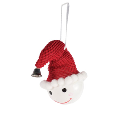 Pendentif bonhomme de neige avec chapeau 12 cm | 48 pièces