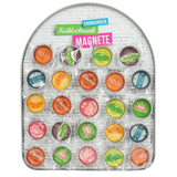 Bouchon couronne aimanté 3,5 cm 8 assortis | 48 pièces