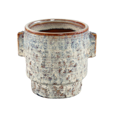 Ptmd pot de fleur katelynn céramique s crème 13 cm | 18 pièces