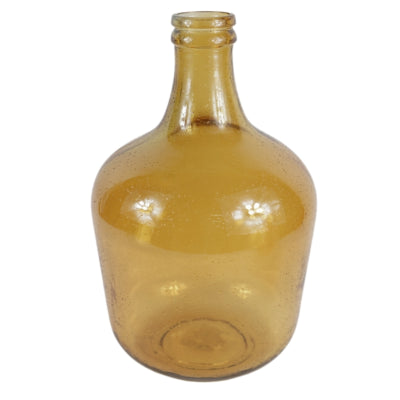 Bouteille en verre recyclé ambré 42 cm | 2 pièces