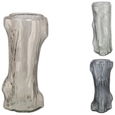 Daan vase en bois courbé arbre gris 26 cm 3 assortis | 12 pièces