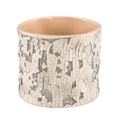 Ptmd pot de fleur millay s beige 12 cm | 12 pièces