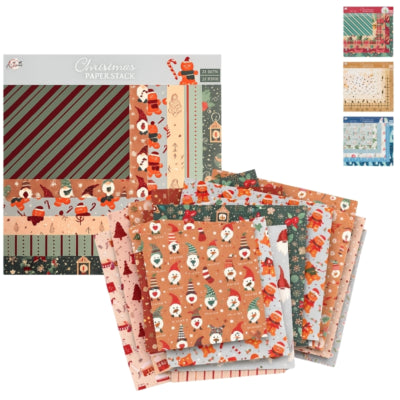 Univers artisanal papier craft vacances 24 feuilles 4 assortis | 24 pièces