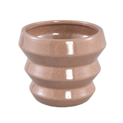 Pot de fleur Ptmd tims m marron 13 cm | 12 pièces