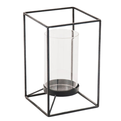 Lanterne Housevitamin noire 25 cm | 6 pièces