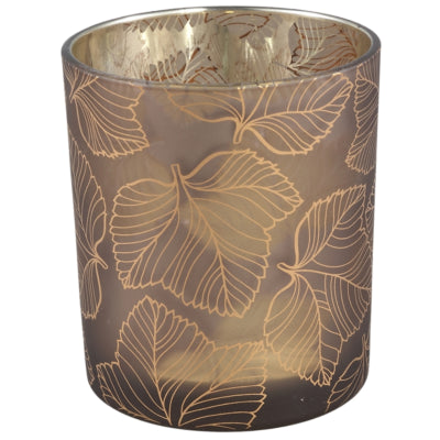 Ptmd photophore magali verre marron 10 cm | 6 pièces
