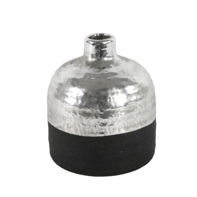 Countryfield vase terri s noir argent 13 cm | 12 pièces