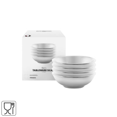 Vtwonen bol couleur argent 7 cm lot de 4 | 6 pièces