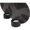 Photophore mural noir 20 cm lot de 2 | 6 pièces