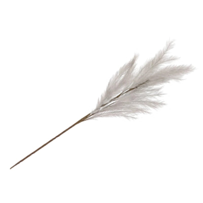 Daan branche artificielle en bois courbé plumes gris argenté 100 cm | 12 pièces
