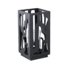 Ptmd lanterne dewey noir 32 cm | 2 pièces